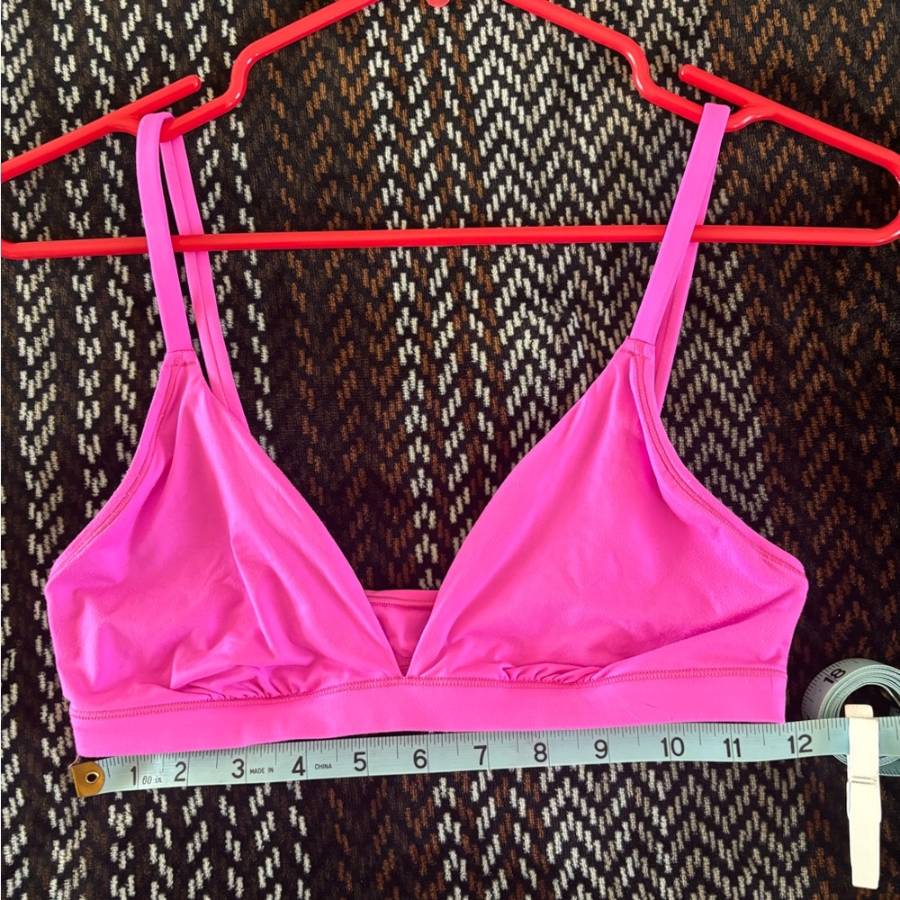 Pink Base Stretch Triangle Bralette - Picture 3 of 3